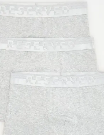 Set Boxeri 3 perechi Reserved, gri