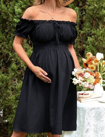 Rochie scurta SHEIN Maternity, negru