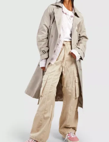 Trench Boohoo, gri