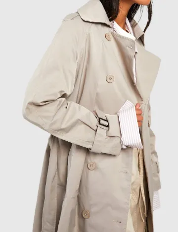Trench Boohoo, gri