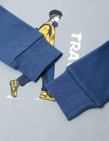 Pijama Shein Kids, albastru
