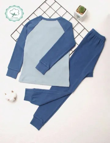 Pijama Shein Kids, albastru