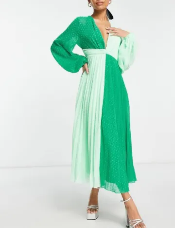 Rochie lunga ASOS, verde Verde