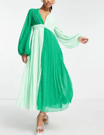 Rochie lunga ASOS, verde Verde