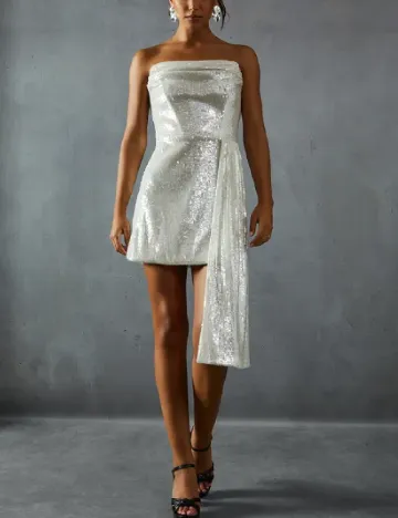 Rochie scurta Misspap, ecru