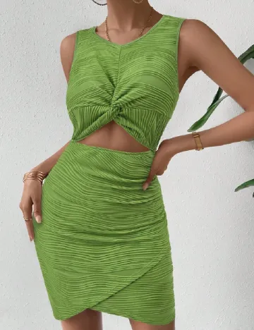 Rochie scurta SHEIN, verde Verde