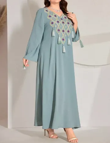 Rochie lunga SHEIN CURVE, albastru