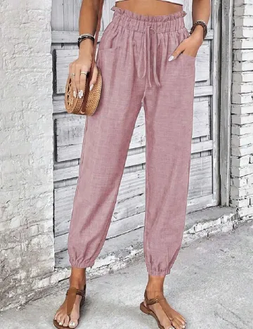 Pantaloni SHEIN, roz