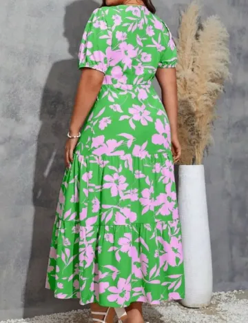 Rochie lunga SHEIN CURVE, verde Verde