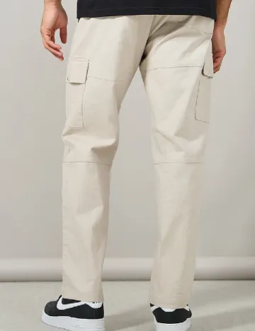 Pantaloni Styli, crem Crem