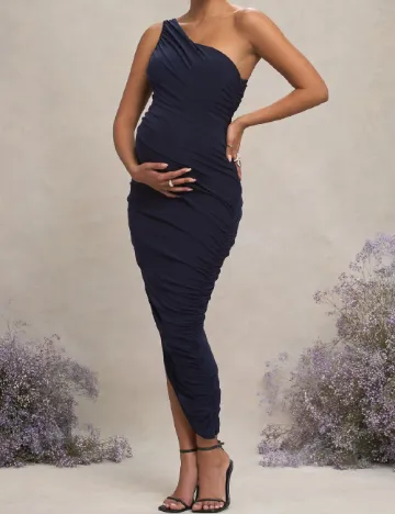 Rochie lunga Club London Maternity, bleumarin