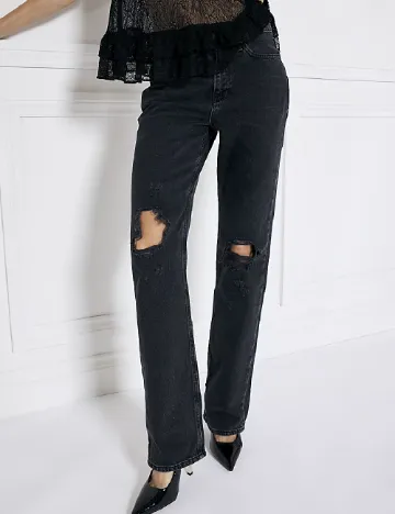 Blugi River Island, negru