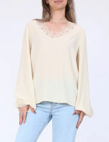 Bluza Vero Moda, crem