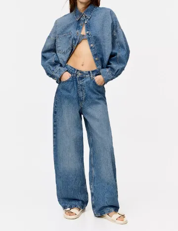 Blugi Pull&Bear, albastru