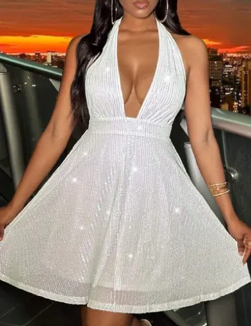 Rochie scurta SHEIN, alb