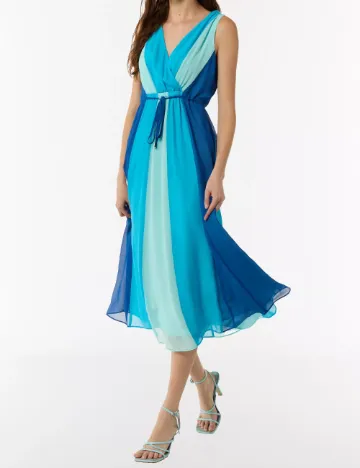 Rochie medie Comma, albastru Albastru