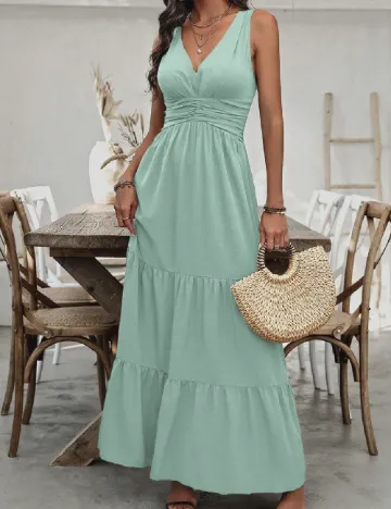 Rochie lunga SHEIN, turcoaz Verde