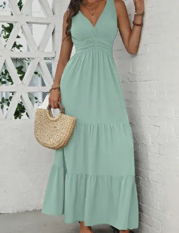Rochie lunga SHEIN, turcoaz Verde