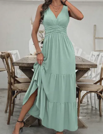 Rochie lunga SHEIN, turcoaz Verde