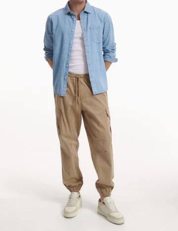 Pantaloni Reserved, maro Maro