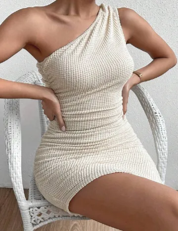 Rochie scurta SHEIN, crem