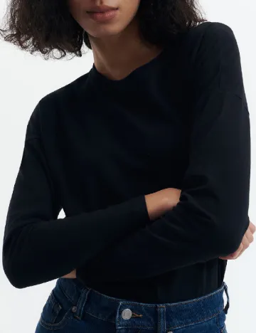Bluza Reserved, negru Negru