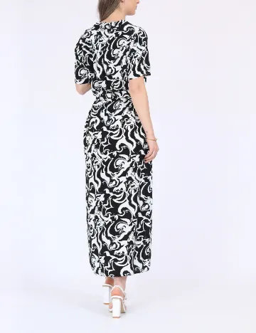 Rochie medie Vero Moda, alb/negru