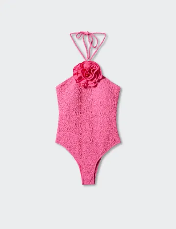 Costum de baie Mango, roz