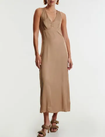Rochie medie Edited, maro