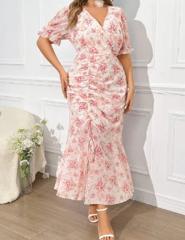 Rochie lunga SHEIN CURVE, roz