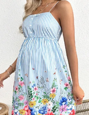 Rochie scurta SHEIN Maternity, albastru Albastru