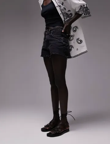 Pantaloni scurti Top Shop, negru