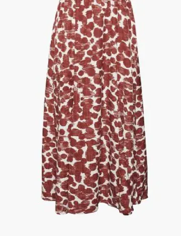 Rochie medie Vero Moda, rosu/alb