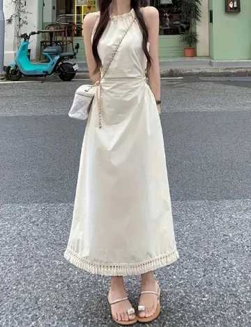 Rochie medie SHEIN, crem Crem