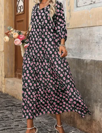 Rochie lunga SHEIN, floral print Floral print