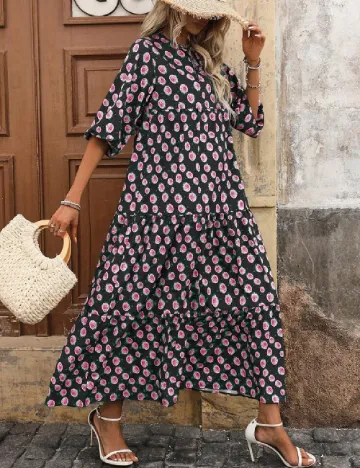 Rochie lunga SHEIN, floral print Floral print