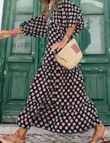 Rochie lunga SHEIN, floral print Floral print