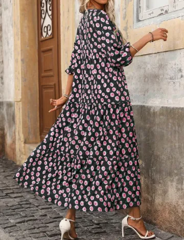 Rochie lunga SHEIN, floral print Floral print