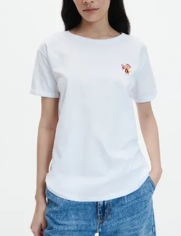 Tricou Reserved, alb Alb
