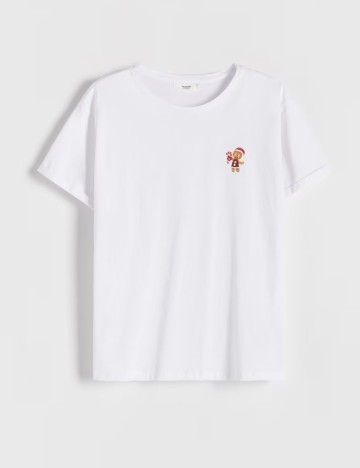 Tricou Reserved, alb