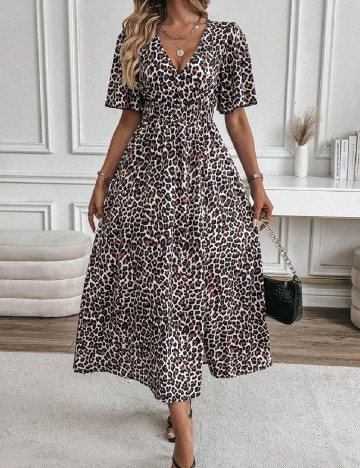 Rochie lunga SHEIN, animal print