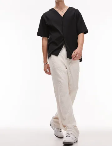 Camasa Topman, negru Negru