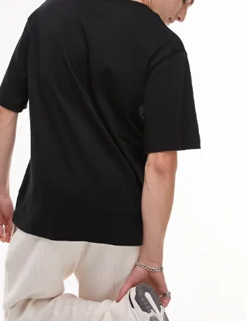 Camasa Topman, negru Negru