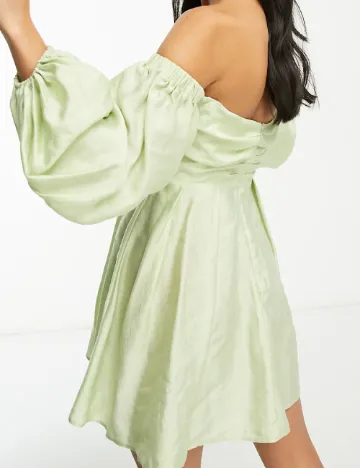 Rochie scurta ASOS, verde Verde