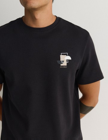 Tricou Reserved, negru