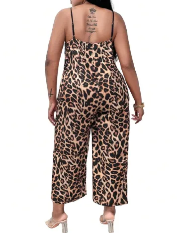 Salopeta SHEIN CURVE, animal print