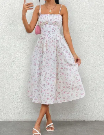 Rochie medie SHEIN, alb