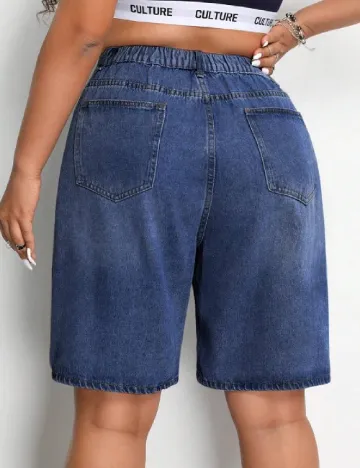 Pantaloni scurti SHEIN CURVE, albastru