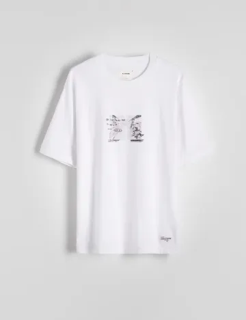 Tricou Reserved, alb