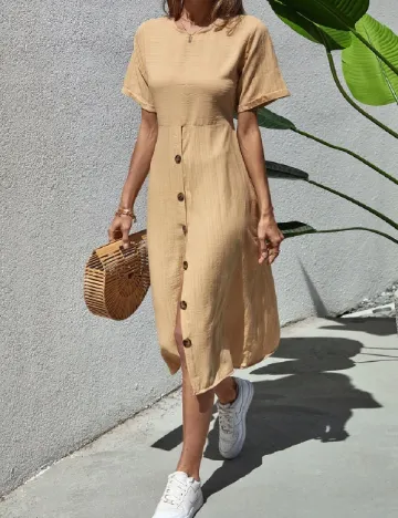 Rochie medie SHEIN, maro